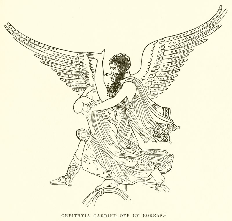Oreithyiát Boreas vitte el alkotó: English School