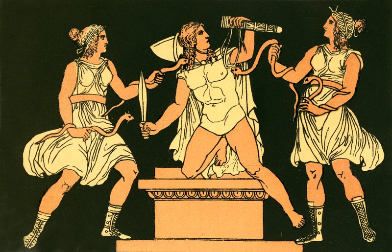 Orestes and the Furies alkotó: English School