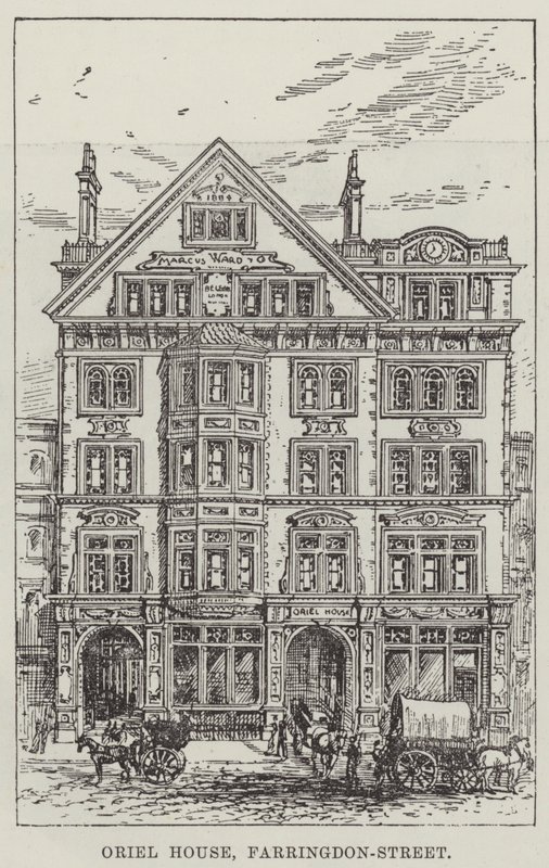 Oriel ház, Farringdon-Street (metszet) alkotó: English School