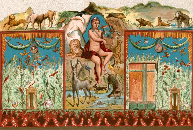 Orpheus elbűvöli az állatokat alkotó: English School