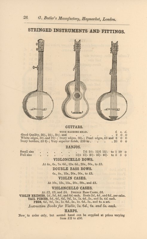 Oldal G Butler Illusztrált Hangszerkatalógusából (metszet) alkotó: English School