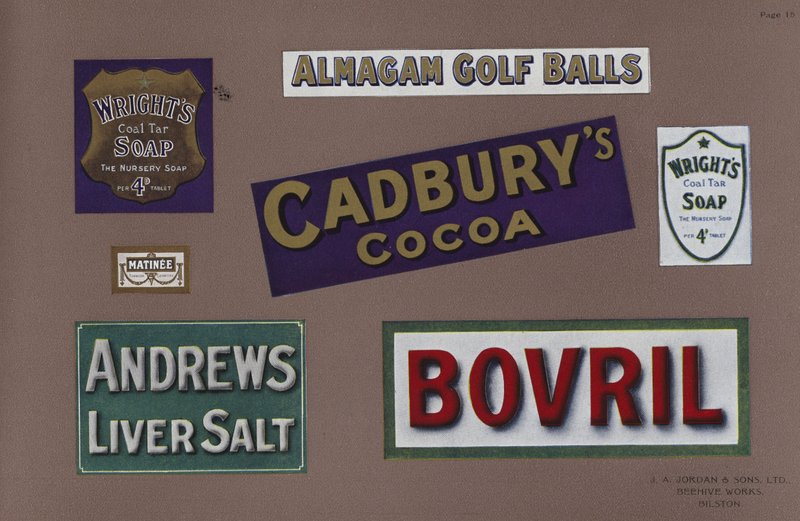 Oldal a Jordans Enamelled Signs kínálatából alkotó: English School
