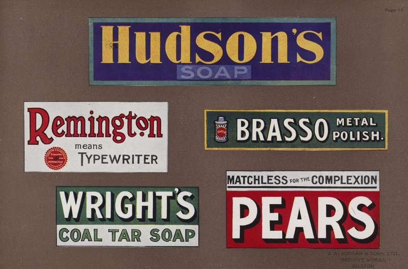 Oldal a Jordans Enamelled Signs kínálatából alkotó: English School