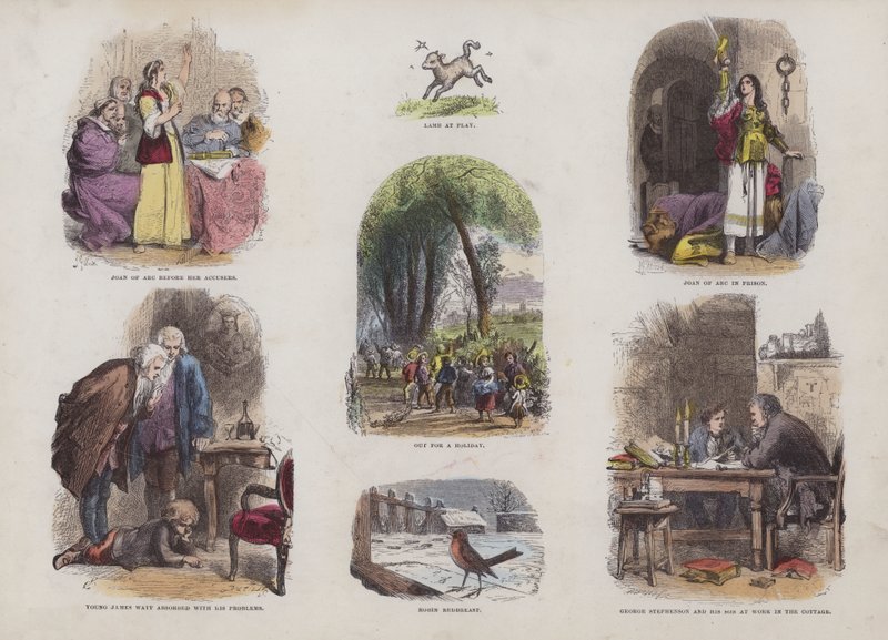 Oldal a Vonzó képeskönyvből (színes metszet) alkotó: English School