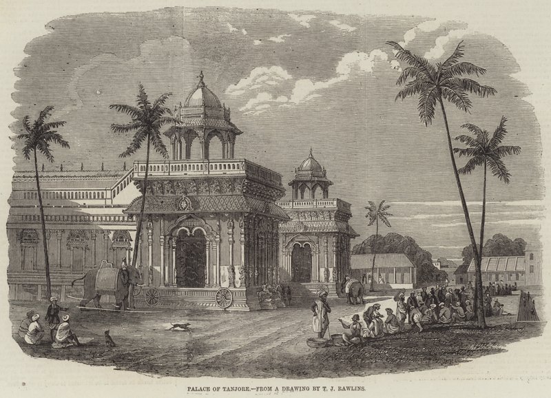 Tanjore palota (metszet) alkotó: English School