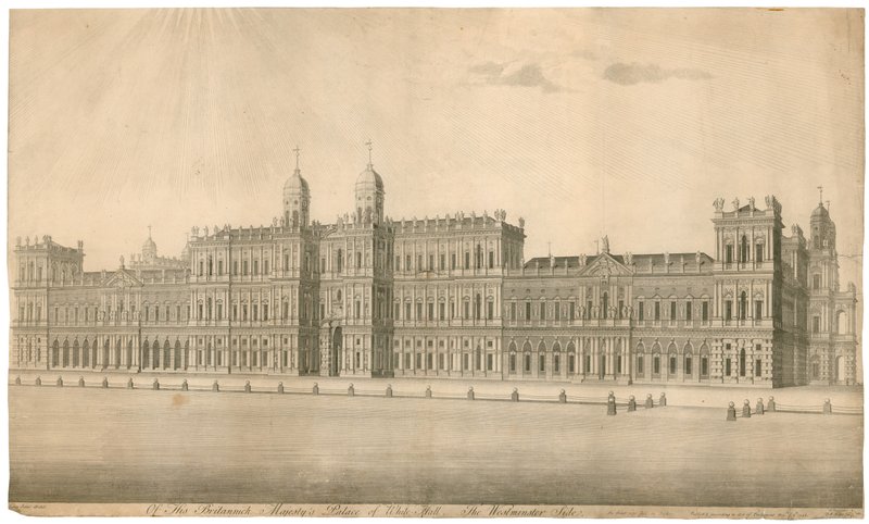 Whitehall palota. Megjelent 1748 alkotó: English School