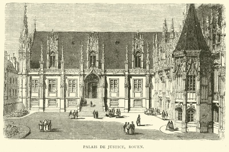 Törvényszék, Rouen, 1870. december alkotó: English School