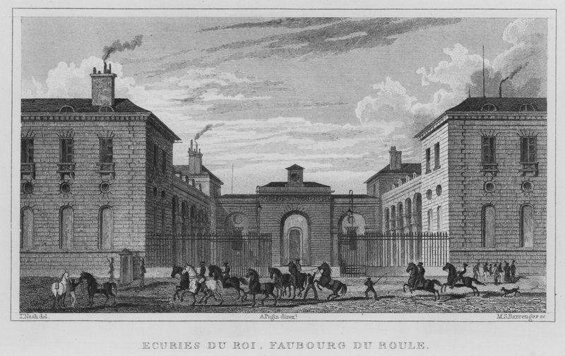 Párizs, Királyi istálló, Faubourg Du Roule (metszet) alkotó: English School