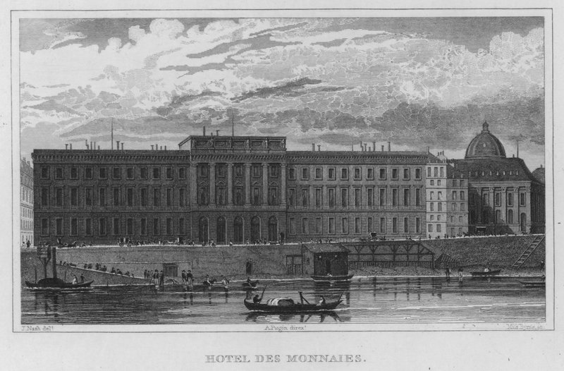 Párizs, Hotel Des Monnaies (metszet) alkotó: English School