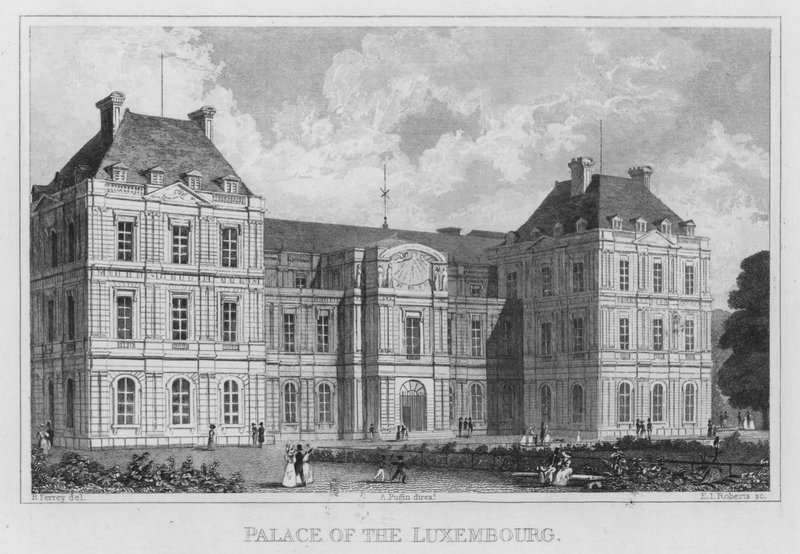 Párizs, Luxemburgi Palota (metszet) alkotó: English School