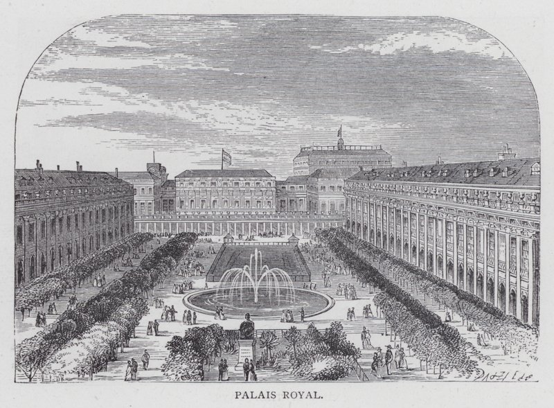 Párizs, Palais Royal (metszet) alkotó: English School