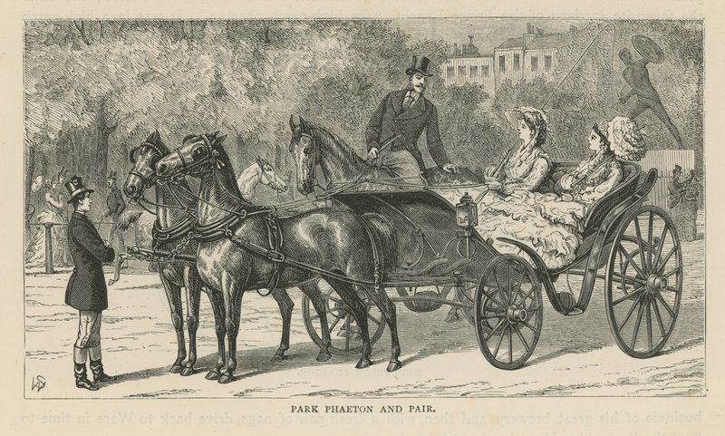 Park phaeton és pár alkotó: English School