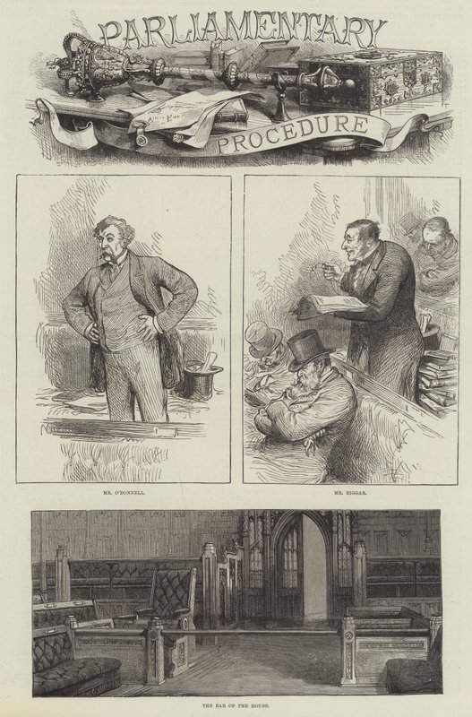 Parlamenti eljárás (metszet) alkotó: English School