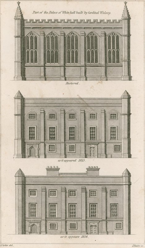 A Wolsey bíboros által épített Whitehall palota része alkotó: English School