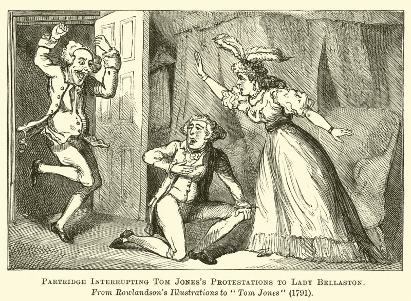 Partridge megszakítja Tom Joness tiltakozását Lady Bellastonnak alkotó: English School