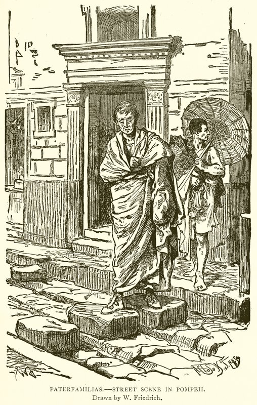 Paterfamilias. -- Utcai jelenet Pompejiben alkotó: English School