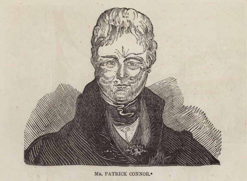 Patrick Connor, utcai evőeszközök eladó, London (metszet) alkotó: English School