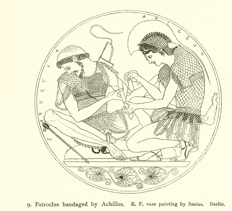 Patrokloszt Achilles kötözte be alkotó: English School