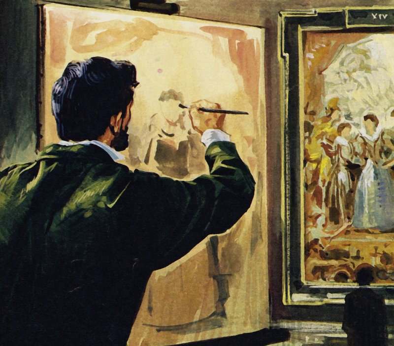 Paul Cezanne a Louvre Múzeumban tanulmányozta, sőt lemásolta Rubens műveit alkotó: English School