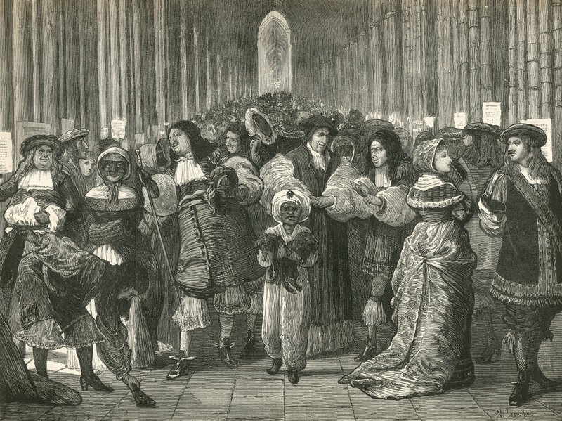 Pálos séta II. Károly király uralkodása idején alkotó: English School