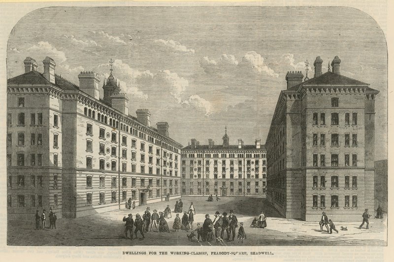 Peabody tér Shadwellben alkotó: English School
