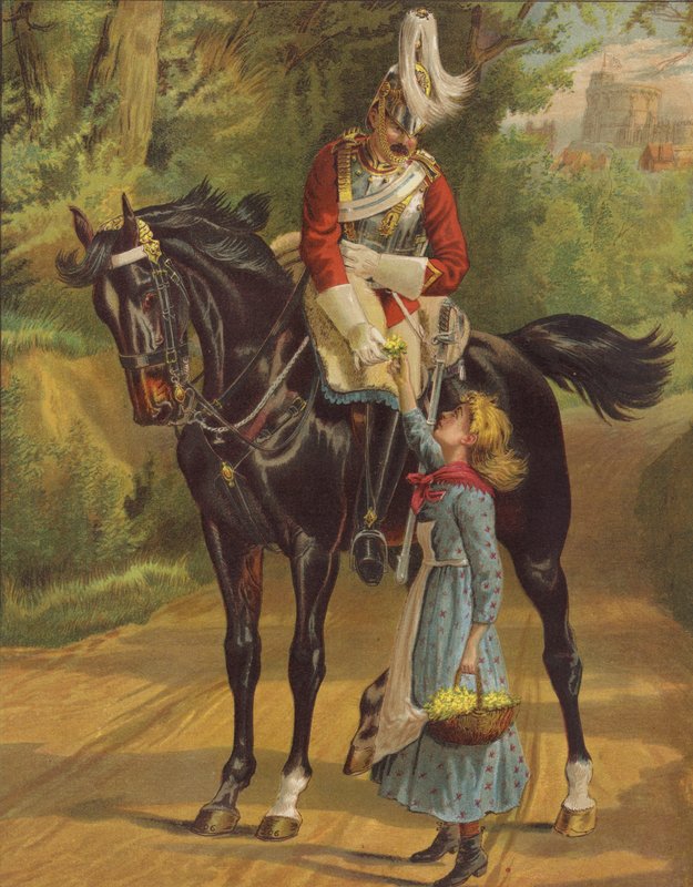 Béke és háború (chromolitho) alkotó: English School