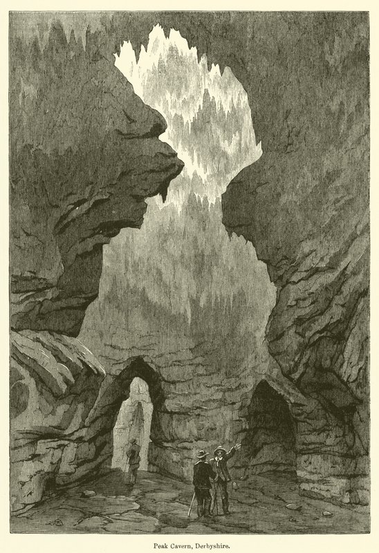 Peak Cavern, Derbyshire (metszet) alkotó: English School
