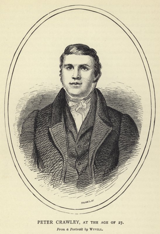 Peter Crawley, 27 évesen, Wyvill portréjából alkotó: English School