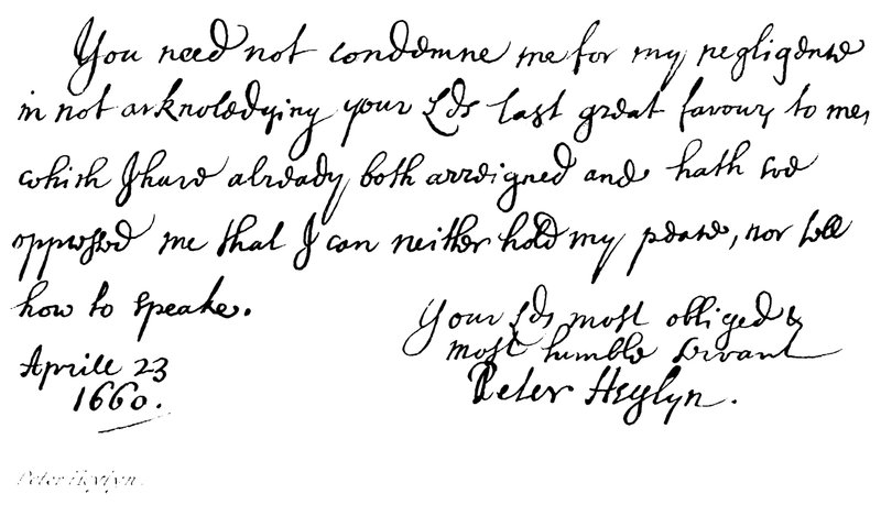 Peter Heylyn alkotó: English School