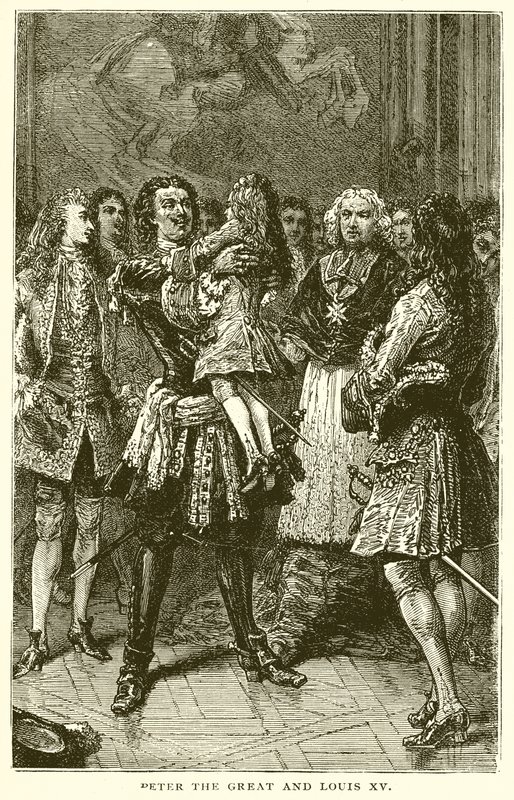 Nagy Péter és XV. Lajos alkotó: English School