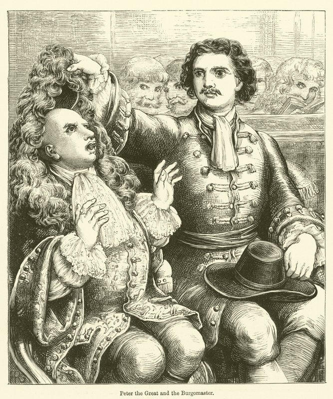 Nagy Péter és a Burgomaster (metszet) alkotó: English School