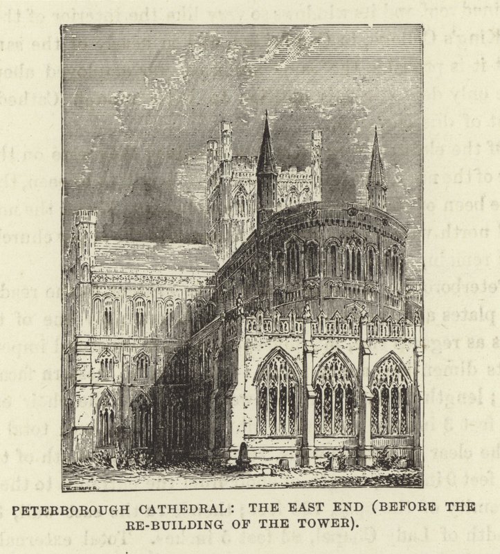 Peterborough katedrális, az East End (a torony újjáépítése előtt) alkotó: English School