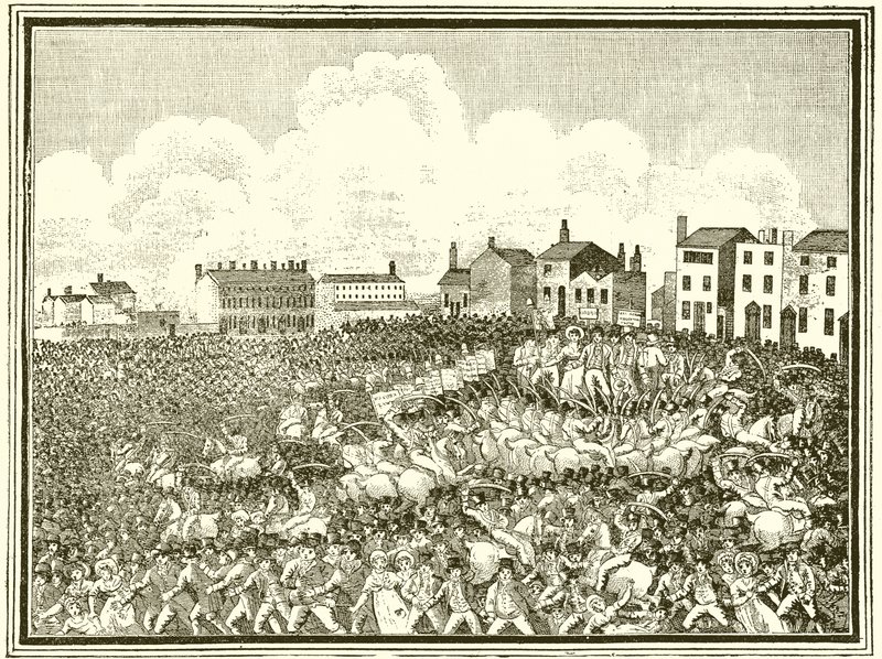Peterloo-i mészárlás alkotó: English School