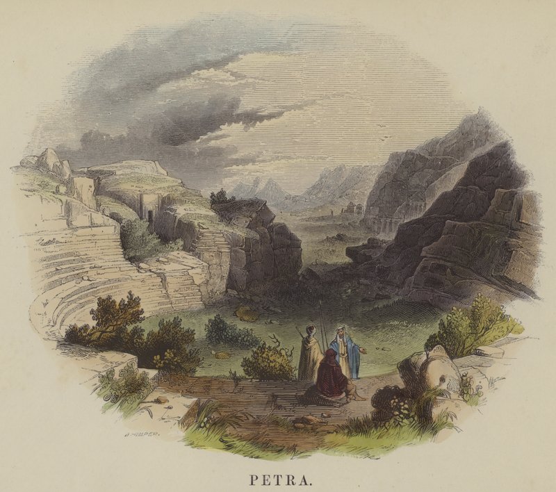 Petra (színes metszet) alkotó: English School