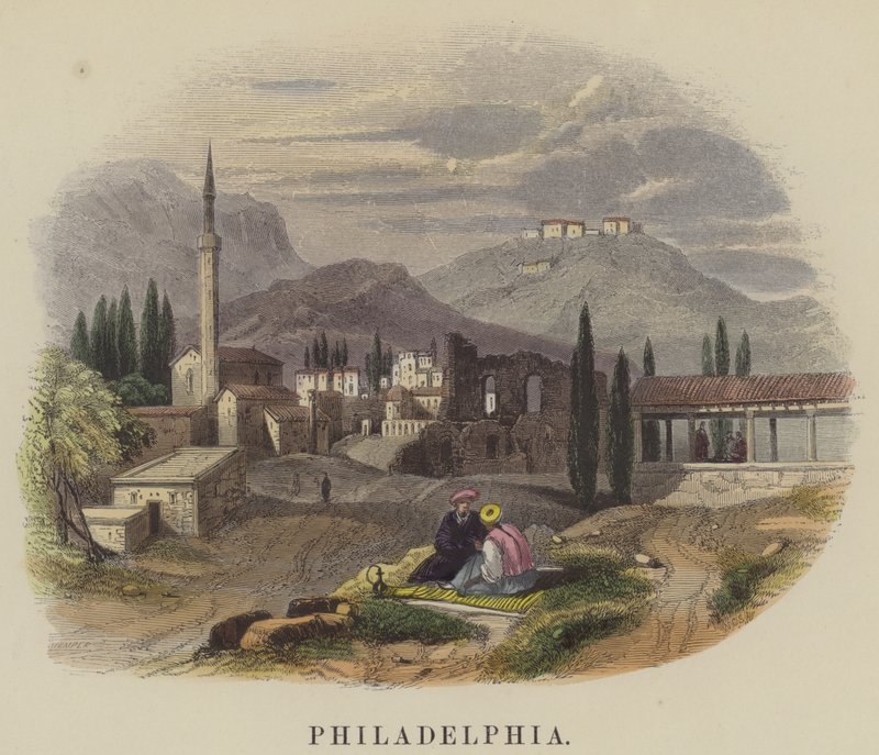Philadelphia (színes metszet) alkotó: English School