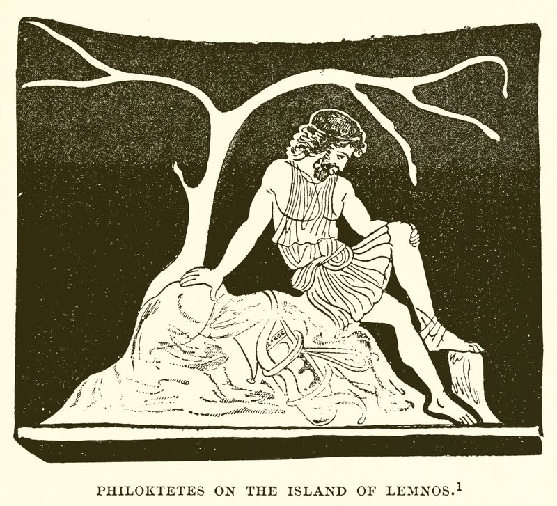 Philoktetes Lemnos szigetén alkotó: English School