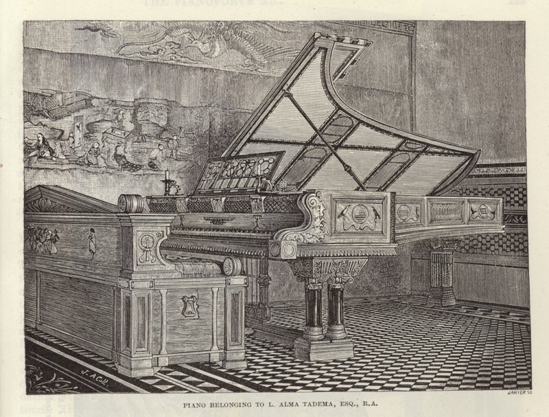 Lawrence Alma-Tadema zongorája alkotó: English School