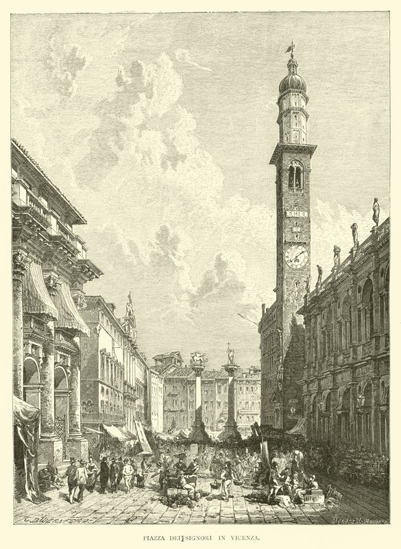 Piazza dei Signori Vicenzában alkotó: English School