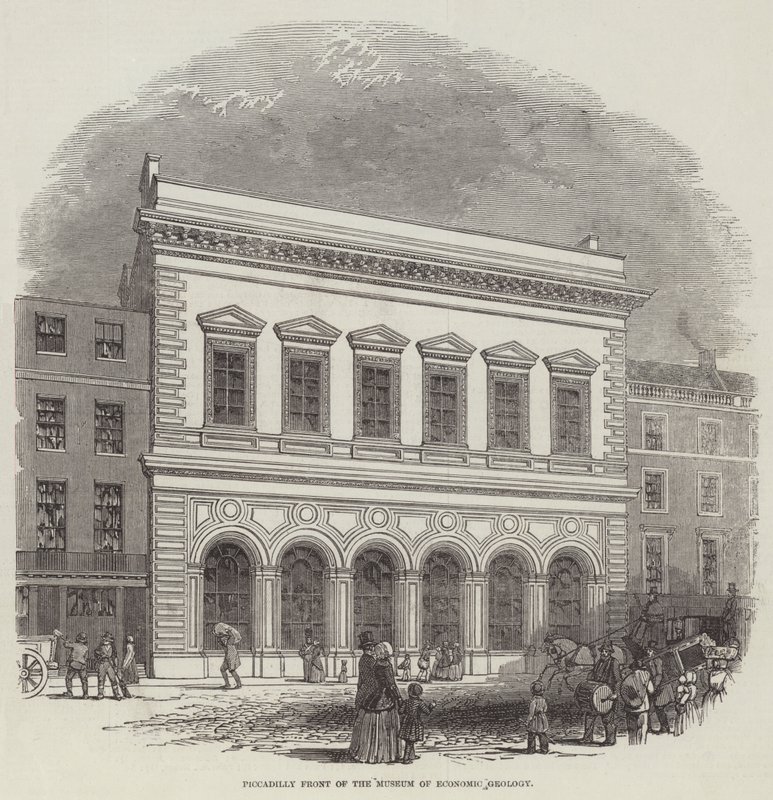 A Gazdasággeológiai Múzeum Piccadilly Frontja (metszet) alkotó: English School