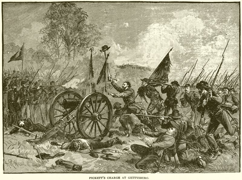 Pickett vádja Gettysburgban alkotó: English School