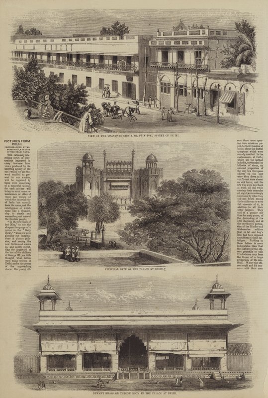 Képek Delhiből (metszet) alkotó: English School