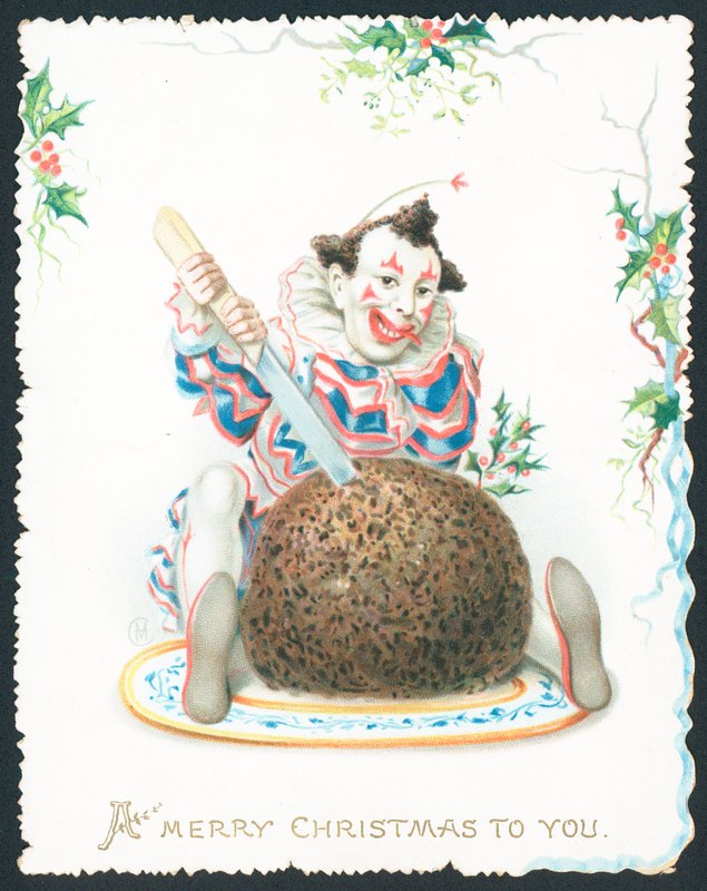 Pierrot vágás szilvapuding, karácsonyi kártya alkotó: English School