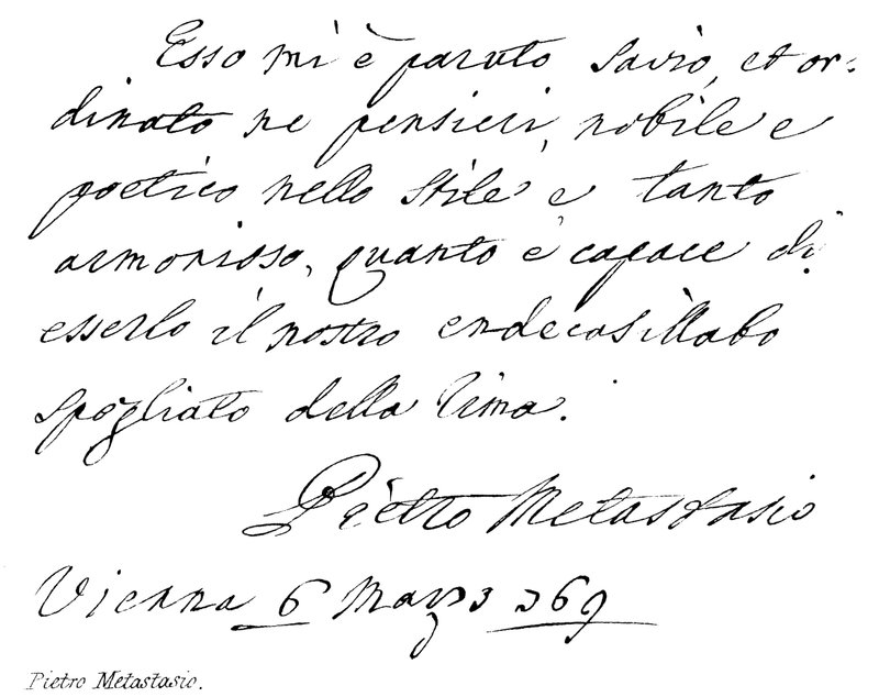 Pietro Metastasio alkotó: English School