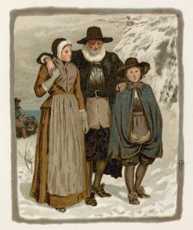 Zarándok apák a hóban alkotó: English School