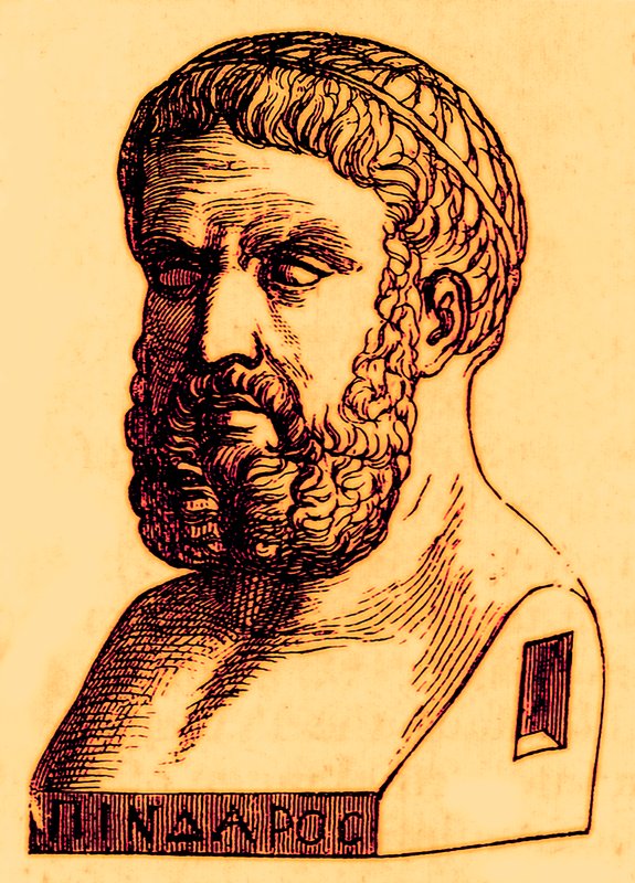 Pindar, illusztráció a The Illustrated History of the World-ből, megjelent 1880 körül (digitálisan javított kép) alkotó: English School