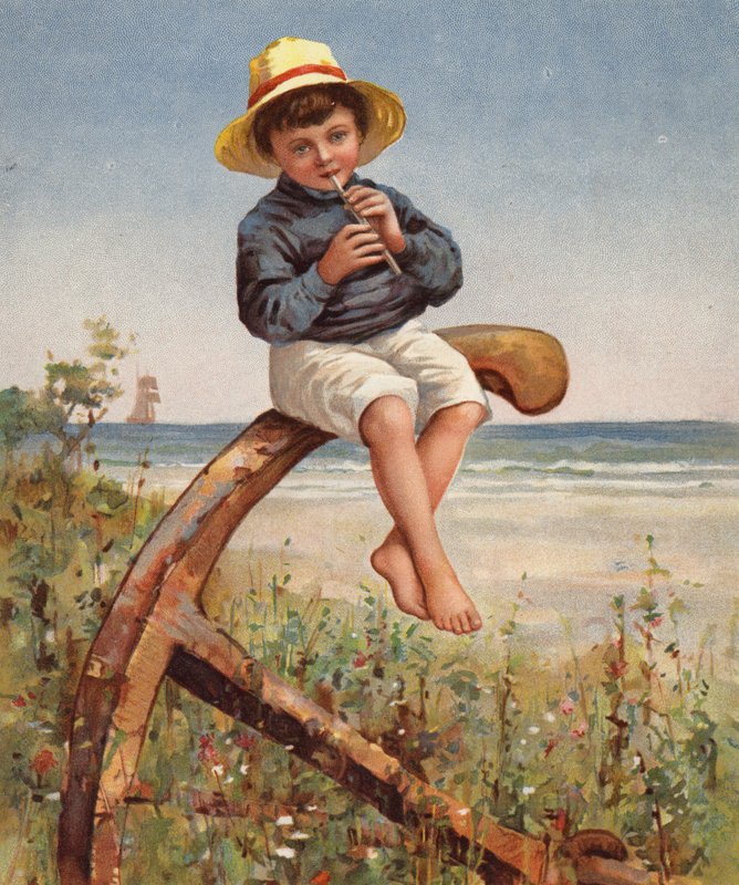 "Piping Peter" (színes litó) alkotó: English School
