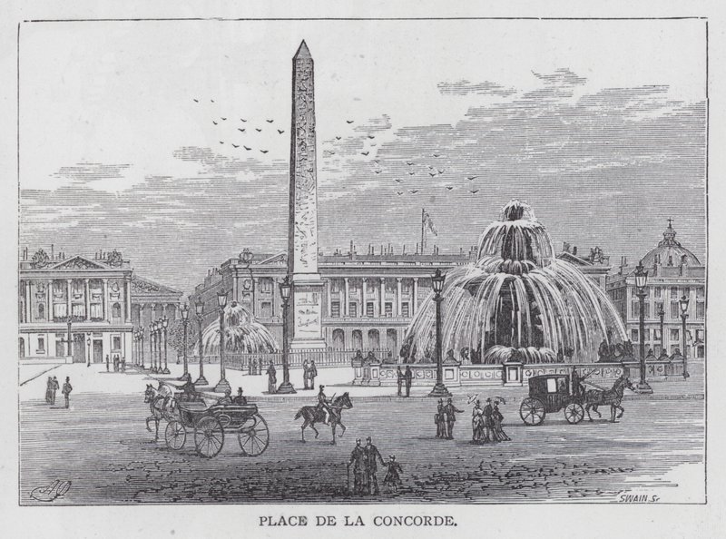 Place De La Concorde (metszet) alkotó: English School