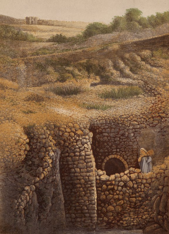 A Bibliában említett helyek: Siloámi tava (kromolito): Siloámi tava (kromolito) alkotó: English School