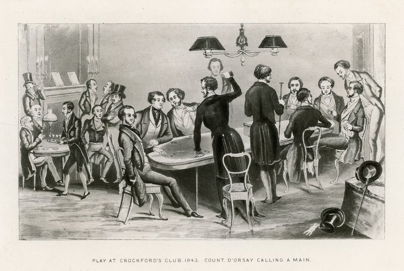 Játssz a Crockfords Clubban, 1843. DOrsay gróf hív egy főt alkotó: English School
