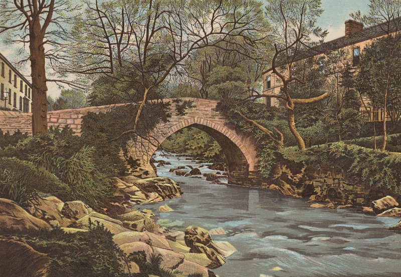 Plymouth: Ivybridge, Plymouth közelében (színes litho) alkotó: English School